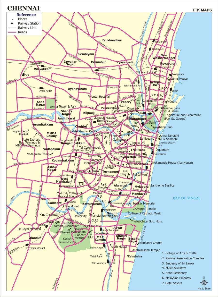 แผนที่ของ india. kgm สถานที่นักท่องเที่ยวหน่อย