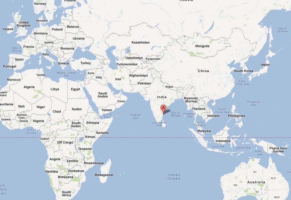 India. kgm บนโลกแผนที่