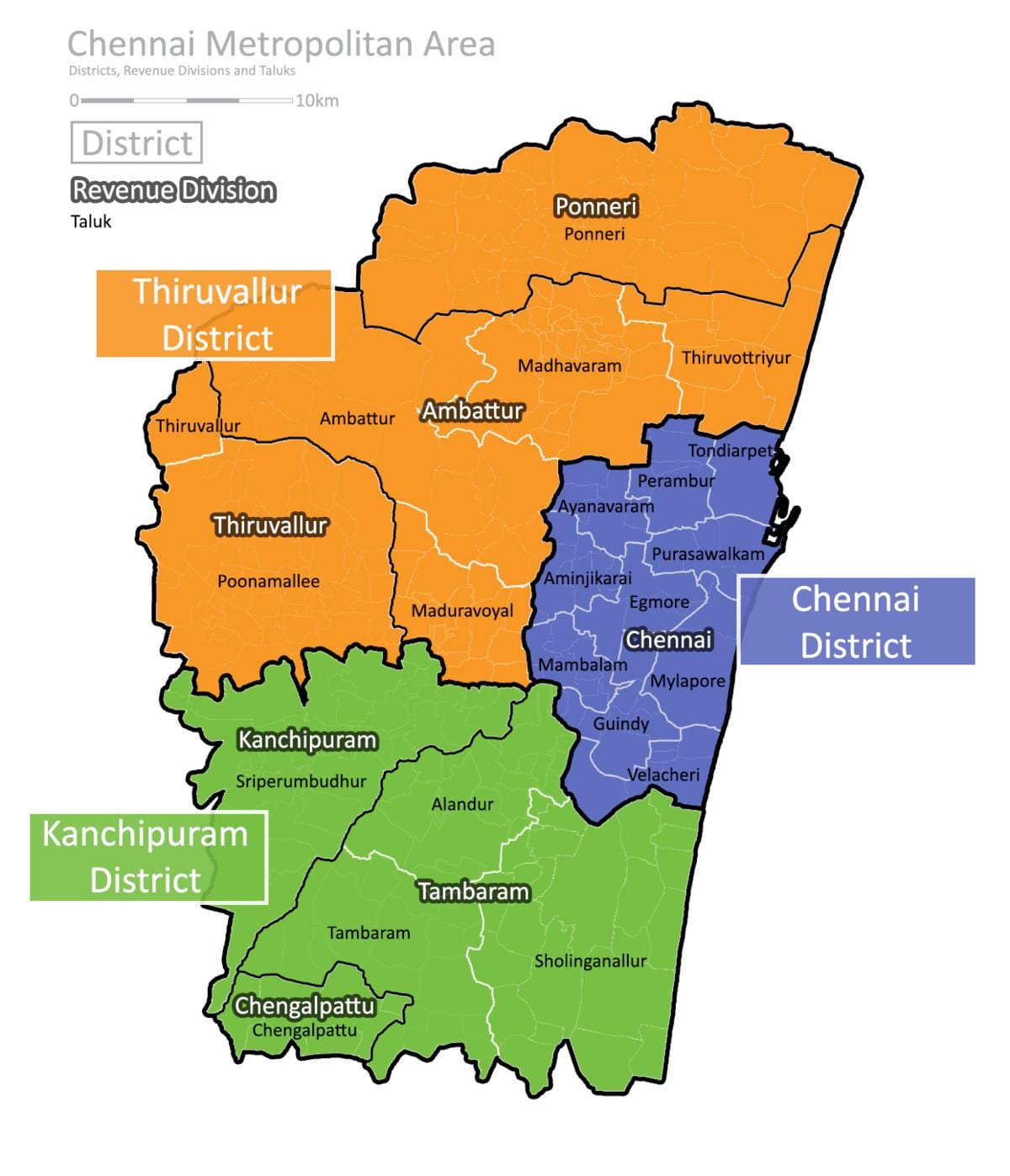 แผนที่ของ india. kgm metropolitan พื้นที่