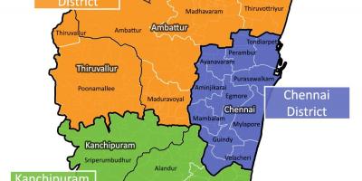 Contour นแผนที่ของ india. kgm