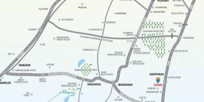 Medavakkam india. kgm แผนที่