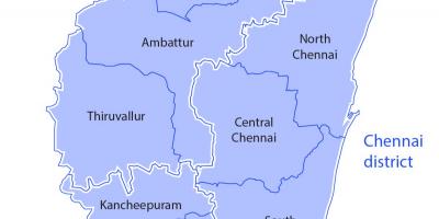 India. kgm จำกัดบนแผนที่