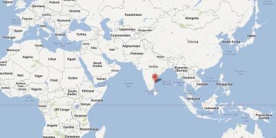India. kgm บนโลกแผนที่