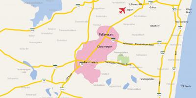 แผนที่ของ Tambaram india. kgm